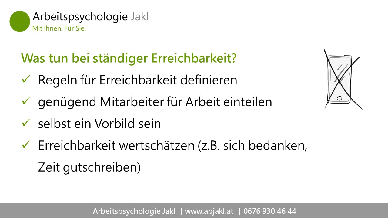Was tun bei ständiger Erreichbarkeit?